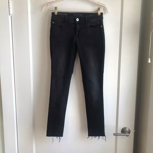 DL 1961 distressed grey/black jeans